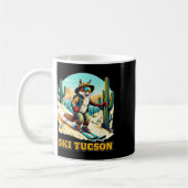 Retro Fox Ski in Tucson Wüste Abenteuer Ski Ar Kaffeetasse (Links)