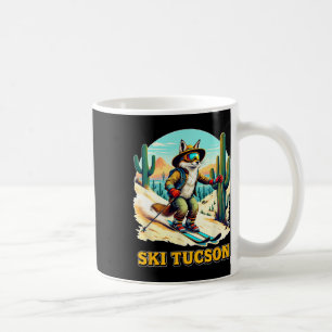 Retro Fox Ski in Tucson Wüste Abenteuer Ski Ar Kaffeetasse