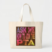 Retro Fragte mir, wie ich dem PTA-Elternlehrer bei Jumbo Stoffbeutel (Vorne)