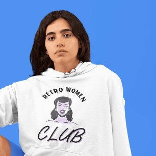 RETRO FRAMAN CLUB EHEFRAU T - SHIRT HOODIE