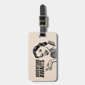 RETRO FRAMAN LUGGAGE TAG GEPÄCKANHÄNGER (Vorderseite vertikal)