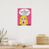 RETRO FRAMAN mit IHREM eigenen TEXT-Postfach Poster (Küche)