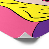 RETRO FRAMAN mit IHREM eigenen TEXT-Postfach Poster (Ecke)