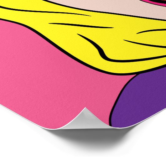 RETRO FRAMAN mit IHREM eigenen TEXT-Postfach Poster (Ecke)