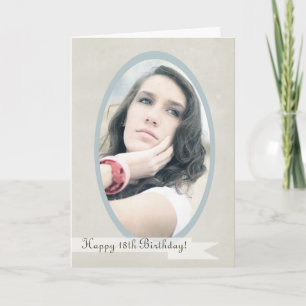 Retro Frame Birthday Banner Geburtstagkarte Karte