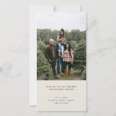 Retro Frame Holiday Foto Card (Rückseite)