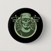 Retro Frankenstein Button (Vorderseite)