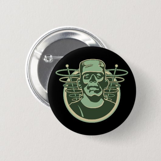 Retro Frankenstein Button (Vorne & Hinten)