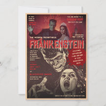 Retro Frankenstein Vintage Horror Halloween-Party