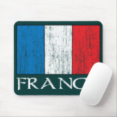 Retro-Frankreich-Flagge-Mauspad Mousepad (Mit Mouse)