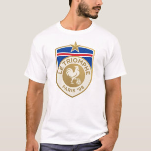 Retro Frankreich Weltmeisterschaft 1998 Fußballtri T-Shirt