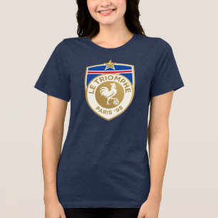 Retro Frankreich Weltmeisterschaft 1998 Fußballtri Tri-Blend Shirt