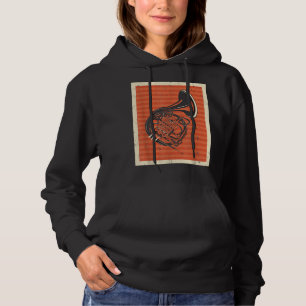 Retro Franzhorn-Musikliebhaber Hornist4 Hoodie