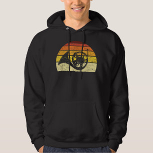 Retro Französisch Horn Player Hornist Musician Bar Hoodie