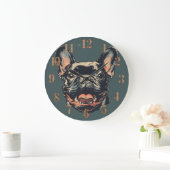 Retro Französische Bulldogge Uhr (Zuhause)