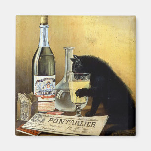 Retro-französischer Poster "Absinthe Bourgeois" Magnet