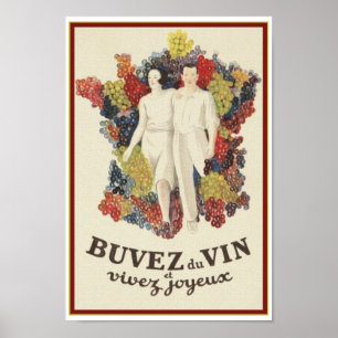 Retro französisches Plakat