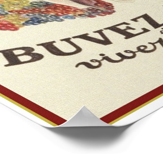 Retro-französisches Poster (Ecke)