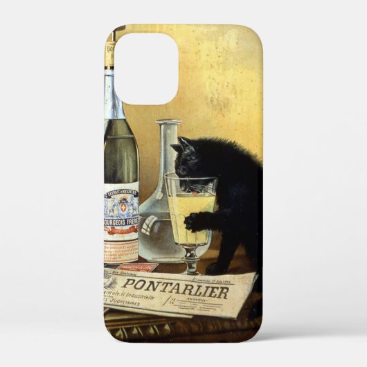 Retro Französisches Poster "absinthe bourgeois" Case-Mate iPhone Hülle (Rückseite)