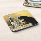 Retro Französisches Poster "absinthe bourgeois" Getränkeuntersetzer (Linke Seite)