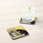 Retro Französisches Poster "absinthe bourgeois" Getränkeuntersetzer (Rechte Seite)