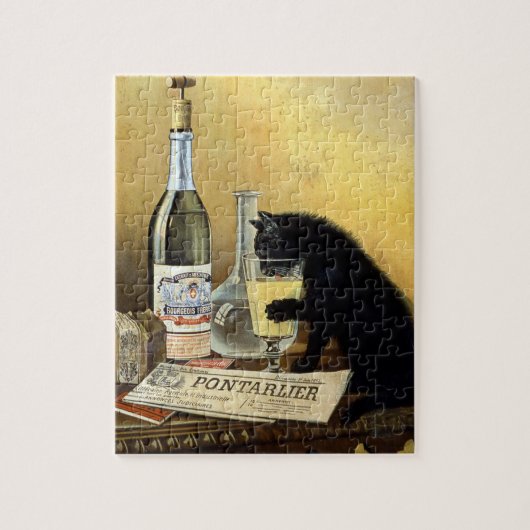 Retro Französisches Poster "absinthe bourgeois" Puzzle (Vertikal)