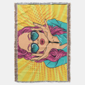 Retro-Frau Decke (Vorderseite Vertikal)