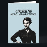 RETRO FRAU FUNNY BIRTHDAY FEMALE FRIEND CARD KARTE<br><div class="desc">FREUND,  WIR WERDEN IMMER FREUNDE SEIN. DU WEISST ZU VIEL! GLÜCKLICH BIRTHDAY CARD.</div>