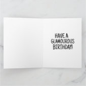 RETRO FRAU FUNNY BIRTHDAY GREETING CARD KARTE (Innenseite)