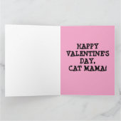 RETRO FRAU (HOUSEWIFE) CAT VALENTINE'S DAY FRIEND KARTE (Innenseite)