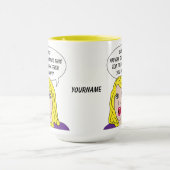RETRO-FRAU mit benutzerdefinierten TEXT-Tasse Tasse (Zentrum)