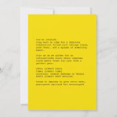 Retro Frau mit Birne Einladung (Rückseite)