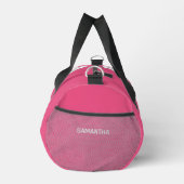 RETRO-FRAU mit IHREM TEXT-Zoll Duffle Bag (Rechts)