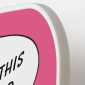 RETRO-FRAU mit IHREM TEXT-Zoll Pickleball Schläger (Linke Seite)