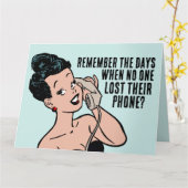 RETRO FRAU ROTARY GEBURTSTAGSKARTEN KARTE (Gelbe Blume)