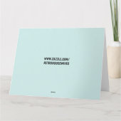 RETRO FRAU ROTARY GEBURTSTAGSKARTEN KARTE (Rückseite)