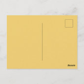 Retro-Frau sendet Liebe Postkarte (Rückseite)
