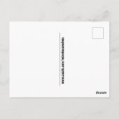 RETRO FRAU SPRICHT NERDY MIT MIR FUNNY POSTCARD POSTKARTE (Rückseite)