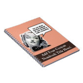 Retro Frauen am Telefon, Drama Notizblock (Rechte Seite)