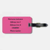 RETRO FRAUEN-Gewohnheits-Gepäckanhänger Gepäckanhänger (Rückseite horizontal)