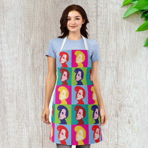 Retro-Frauen Pop-Art Schürze
