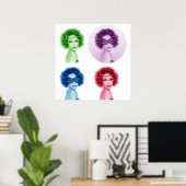 Retro Frauen Poster (Heimbüro)