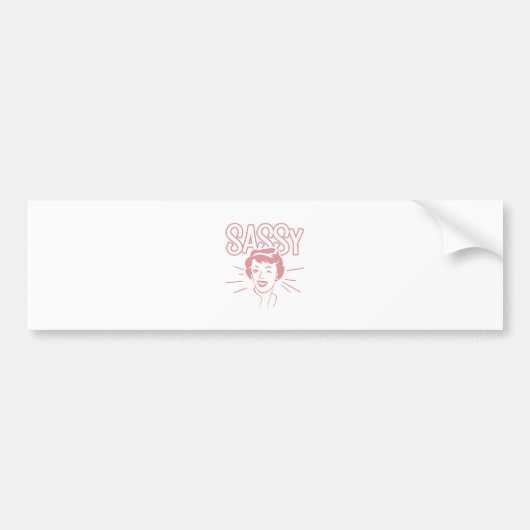 Retro freche Haltung Autoaufkleber (Vorne)