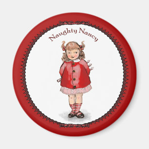 Retro freches Nancy Magnet