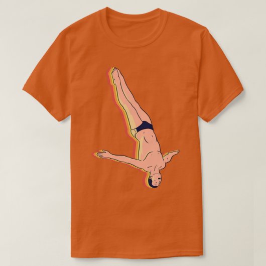 Retro Free Dive T-Shirt (Design vorne)