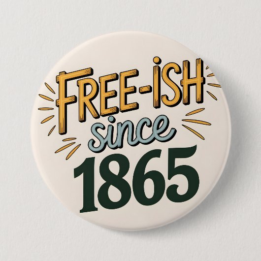 Retro Free-ish seit 1865 18. Button (Vorderseite)