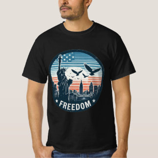 Retro Freedom: Statue of Liberty & Adle T-Shirt