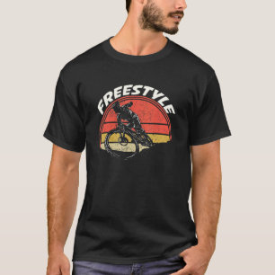 Retro Freestyle Cyclist Bmx Rider Biker Bmx T-Shirt