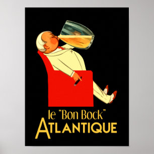 Retro French Beer and Le Bon Bock (neu) Poster