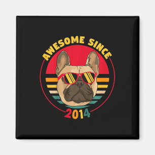 Retro French Bulldog Phantastisch seit 20 Jahren Magnet